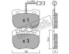 180.0 FRI.TECH. Комплект тормозных колодок, дисковый тормоз