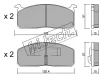 473.0 FRI.TECH. Комплект тормозных колодок, дисковый тормоз