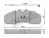 594.3W FRI.TECH. Комплект тормозных колодок, дисковый тормоз