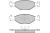 12-0343-1 E.T.F. Комплект тормозных колодок, дисковый тормоз