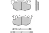12-0551 E.T.F. Комплект тормозных колодок, дисковый тормоз