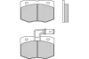 12-0556 E.T.F. Комплект тормозных колодок, дисковый тормоз