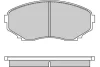 12-0578 E.T.F. Комплект тормозных колодок, дисковый тормоз