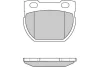 12-0716 E.T.F. Комплект тормозных колодок, дисковый тормоз