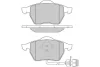 12-0733 E.T.F. Комплект тормозных колодок, дисковый тормоз