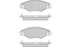 12-0847 E.T.F. Комплект тормозных колодок, дисковый тормоз