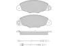 12-0930 E.T.F. Комплект тормозных колодок, дисковый тормоз