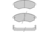 12-0964 E.T.F. Комплект тормозных колодок, дисковый тормоз