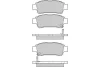 12-1042 E.T.F. Комплект тормозных колодок, дисковый тормоз