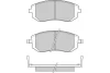 12-1158 E.T.F. Комплект тормозных колодок, дисковый тормоз