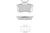 12-1175 E.T.F. Комплект тормозных колодок, дисковый тормоз