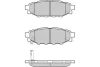 12-1218 E.T.F. Комплект тормозных колодок, дисковый тормоз
