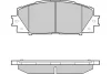 12-1249 E.T.F. Комплект тормозных колодок, дисковый тормоз