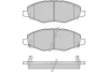 12-1272 E.T.F. Комплект тормозных колодок, дисковый тормоз
