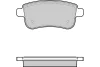 12-1384 E.T.F. Комплект тормозных колодок, дисковый тормоз