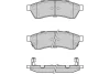 12-1400 E.T.F. Комплект тормозных колодок, дисковый тормоз