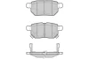 12-1485 E.T.F. Комплект тормозных колодок, дисковый тормоз