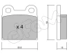 822-002-1 CIFAM Комплект тормозных колодок, дисковый тормоз