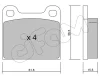 822-003-4 CIFAM Комплект тормозных колодок, дисковый тормоз