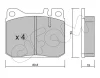 822-011-2 CIFAM Комплект тормозных колодок, дисковый тормоз