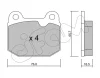 822-013-1 CIFAM Комплект тормозных колодок, дисковый тормоз