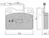 822-015-3 CIFAM Комплект тормозных колодок, дисковый тормоз