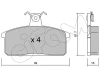 822-026-0 CIFAM Комплект тормозных колодок, дисковый тормоз