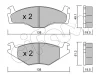 822-045-1 CIFAM Комплект тормозных колодок, дисковый тормоз