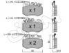 822-049-2 CIFAM Комплект тормозных колодок, дисковый тормоз