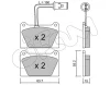 822-052-1 CIFAM Комплект тормозных колодок, дисковый тормоз