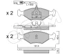 822-057-0 CIFAM Комплект тормозных колодок, дисковый тормоз