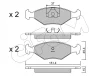 822-057-5 CIFAM Комплект тормозных колодок, дисковый тормоз