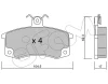 822-062-0 CIFAM Комплект тормозных колодок, дисковый тормоз