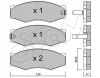 822-066-1 CIFAM Комплект тормозных колодок, дисковый тормоз