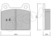 822-078-0 CIFAM Комплект тормозных колодок, дисковый тормоз