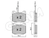 822-080-0 CIFAM Комплект тормозных колодок, дисковый тормоз