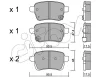 822-1012-0 CIFAM Комплект тормозных колодок, дисковый тормоз