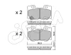 822-1030-0 CIFAM Комплект тормозных колодок, дисковый тормоз