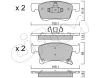 822-1035-0 CIFAM Комплект тормозных колодок, дисковый тормоз