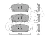 822-1084-0 CIFAM Комплект тормозных колодок, дисковый тормоз