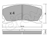 822-1106-0 CIFAM Комплект тормозных колодок, дисковый тормоз