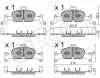 822-1126-0 CIFAM Комплект тормозных колодок, дисковый тормоз