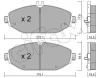 822-1132-0 CIFAM Комплект тормозных колодок, дисковый тормоз