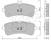 822-1200-0 CIFAM Комплект тормозных колодок, дисковый тормоз