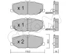 822-1215-0 CIFAM Комплект тормозных колодок, дисковый тормоз