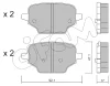 822-1245-0 CIFAM Комплект тормозных колодок, дисковый тормоз