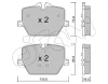 822-1266-0 CIFAM Комплект тормозных колодок, дисковый тормоз