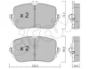 822-1268-0 CIFAM Комплект тормозных колодок, дисковый тормоз