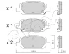 822-1278-0 CIFAM Комплект тормозных колодок, дисковый тормоз