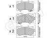 822-1279-0 CIFAM Комплект тормозных колодок, дисковый тормоз